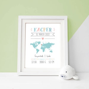 Poster, geboorte-akte, aangepaste baby geboortekaartje, geboortekaartje, nieuwe baby cadeau, baby verjaardag poster, baby cadeau, baby geboren, verjaardag
