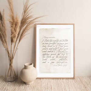 Custom text Print: Old Letter Style, Poster with your quote, Handletter typography image 2