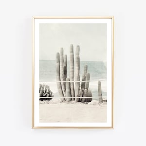 Cactus print photo Print,Modern Art,cactusArt Print,Scandinavian Wall Print,Scandinavian decor,Sea Art,beach print,tropical decor,travel art