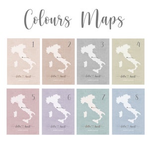 Custom Wedding Gift,Engagement Map Print,married map print,Italy Map Print,Wedding Gift,map for couple,rustic wedding map gift, Italy map zdjęcie 4