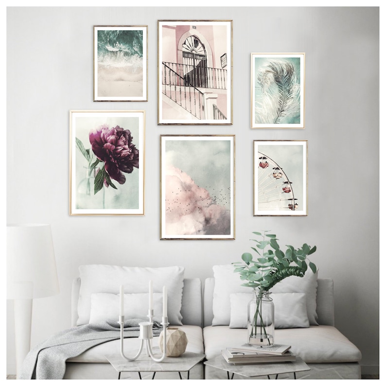 conjunto-de-6-impresiones-de-arte-de-pared-de-verano-carteles-etsy-espa-a