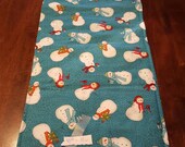 Table Runner Teddy Bears Snowmen Skiing #102