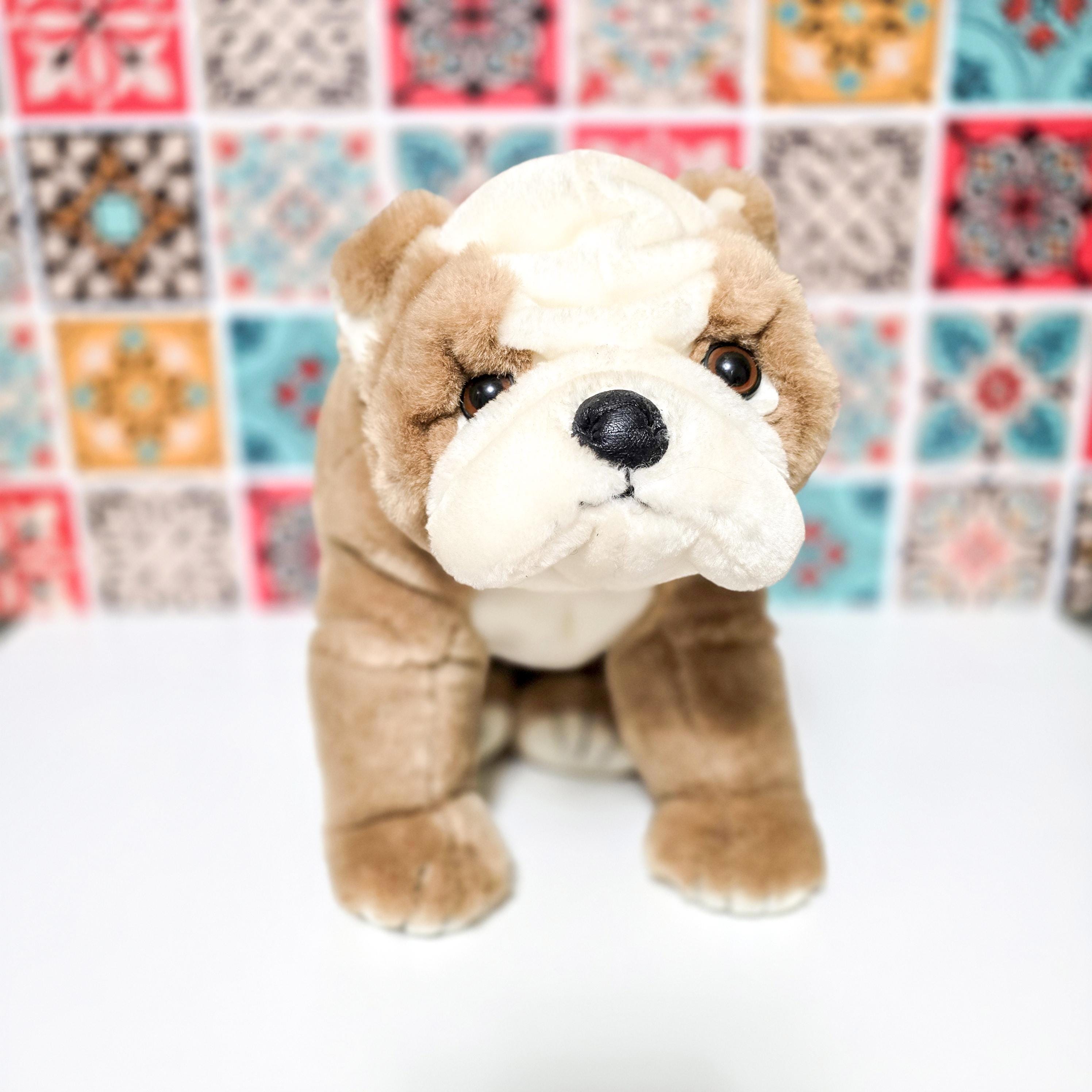Large stuffed bulldog sale