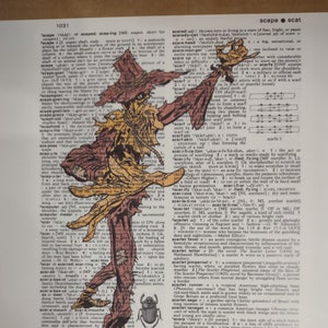 DC-strips Vogelverschrikker op woordenboekpagina afdrukken