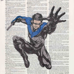 DC Comics Nightwing auf Wörterbuchseite