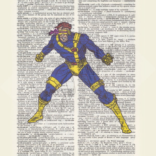 Marvel Comics X-Men Cyclops on dictionary page print