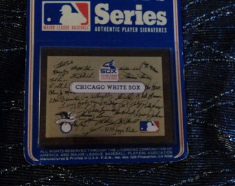 Chicago White Sox Signature Plaquette CA.1978/Chicago White Sox/White Sox Plaque/White Sox/Chicago Souvenir/ White Sox
