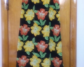 Vintage Hawaain Style Floral Maxi Skirt by JM Studio/Floral Maxi Skirt/JM Studio/Hawaain Flower Skirt/Maxi Skirt/Floral Skirt/90s Maxi Skirt