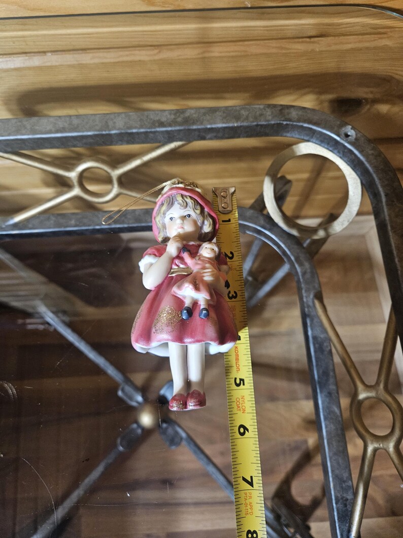Porcelain Girl Holding Doll Ornament image 7