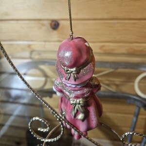 Porcelain Girl Holding Doll Ornament image 3
