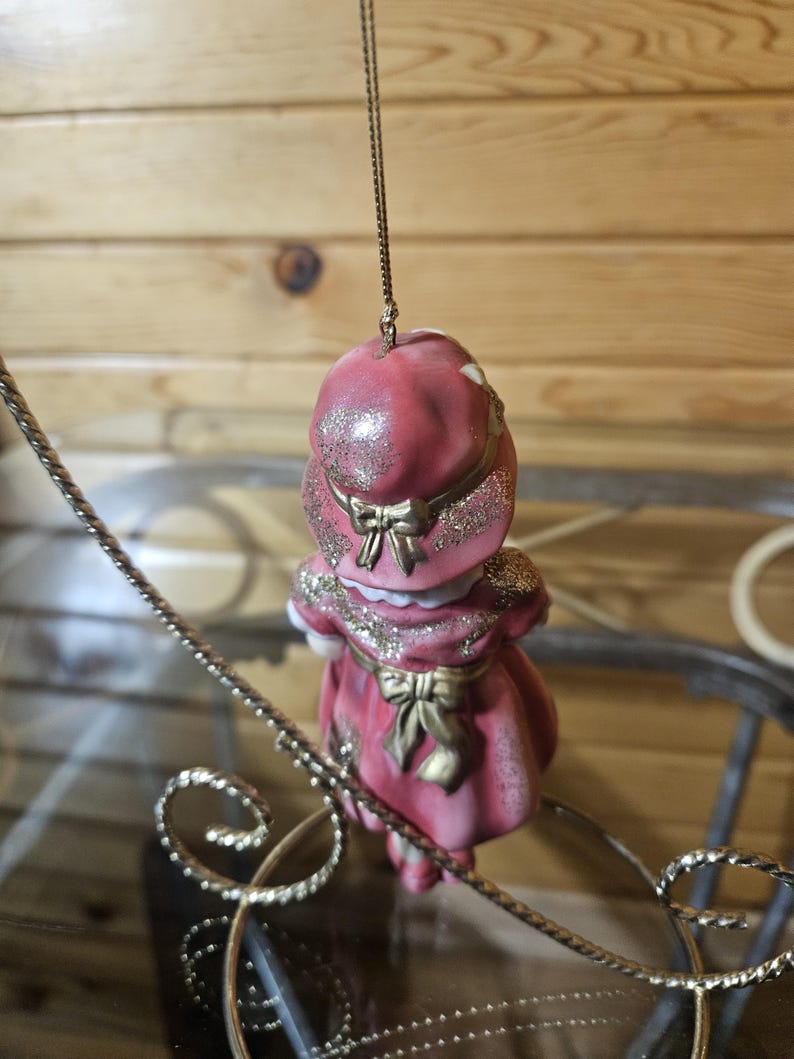 Porcelain Girl Holding Doll Ornament image 3