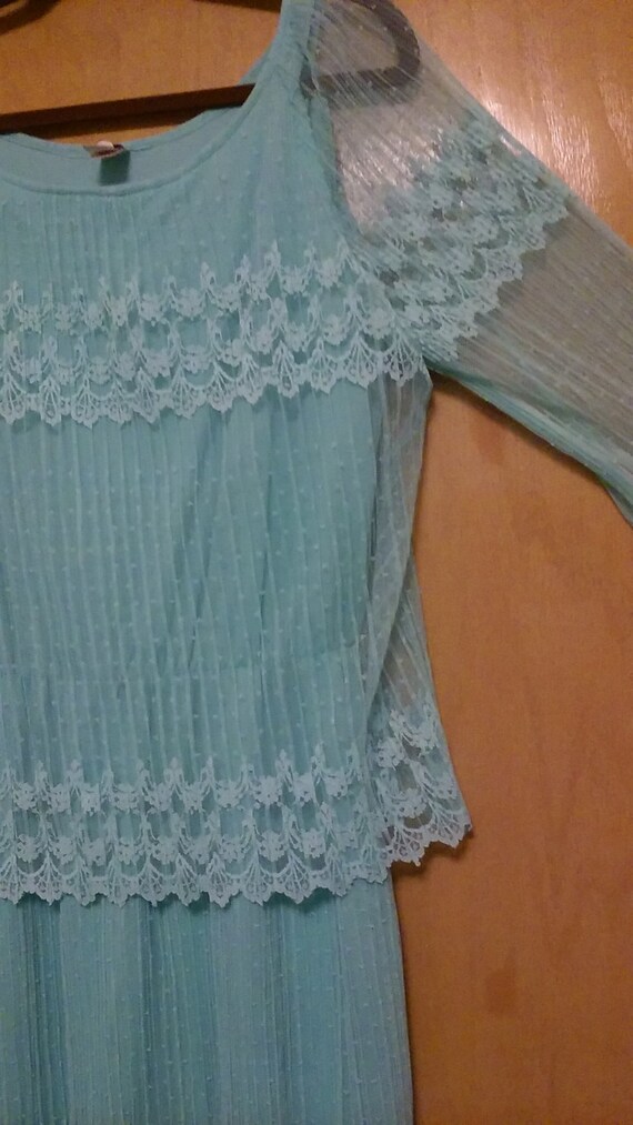 60s/70s Vintage NWT Boho Chic Maxi Wedding Dress … - image 2