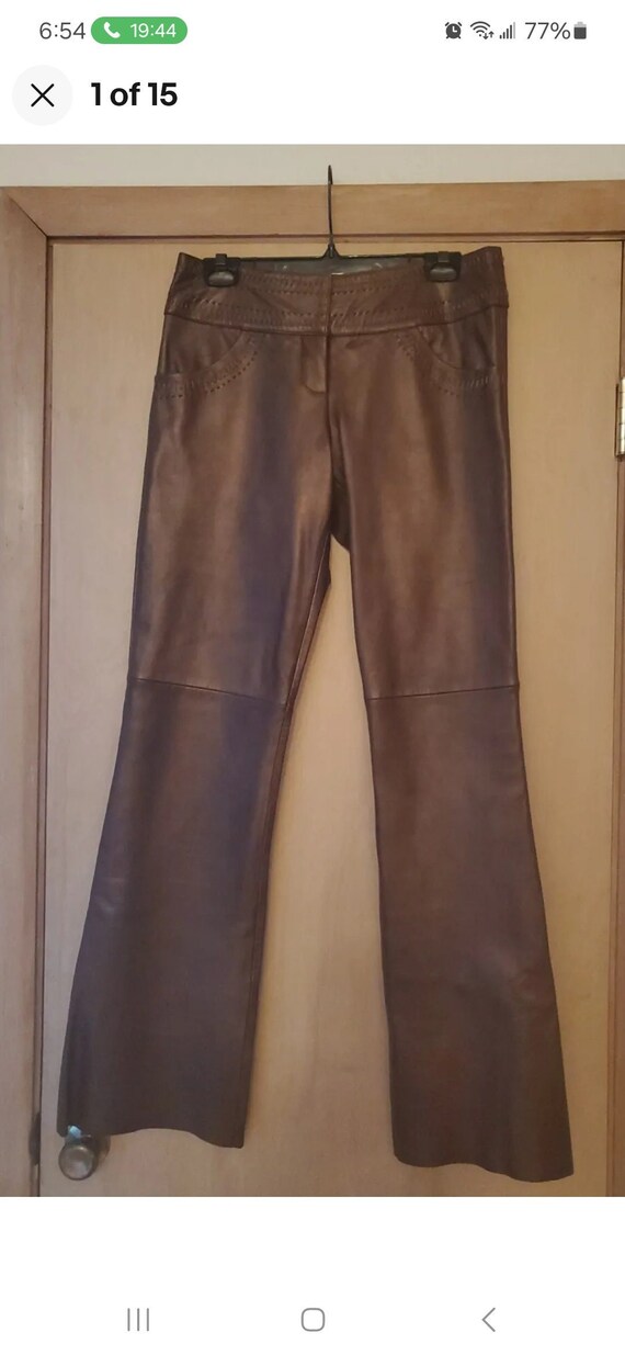 Vintage Cache Y2k NWT Copper Lambskin Pants/Cache 