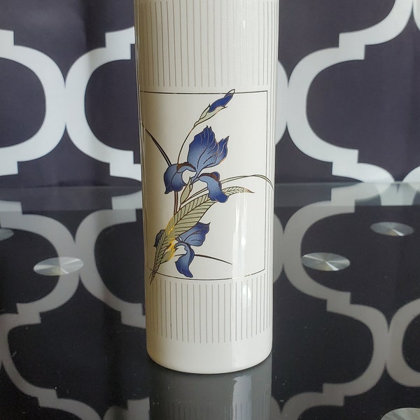 Japanese Otagiri Porcelain Grand Iris Vase/Grand Iris Vase/Otagiri Iris Vase/Otagiri Vase/Vintage Otagiri Vase/Porcelain Iris Vase