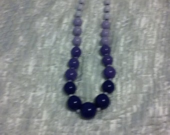 60s Authentic Monet Necklace/Monet/Purple Necklace/Vintage Jewelry/Costume Jewellery/Costume Jewelry/Monet Necklace