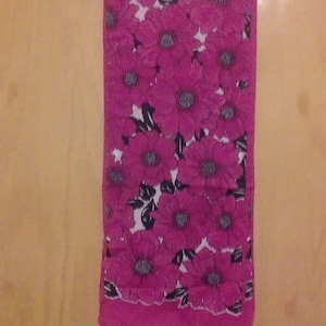 80s Italian Flower Pattern Scarf/ Italian Scarf/ Flower Scarf(also in purple and red)Floral Scarf/Boho Chic Scarf