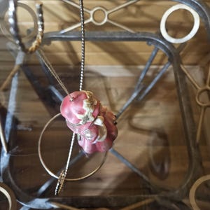 Porcelain Girl Holding Doll Ornament image 5