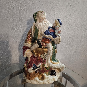 Silvestri Large Ceramic Santa Cookie Jar/Silvestri Cookie Jar/Santa Cookie Jar