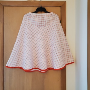 Vintage Geometric Poodle Stlye Skirt/Poodle Style Skirt/Geometric Skirt/Vintage Geometric Skirt