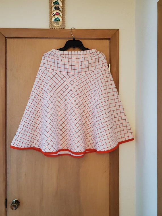 Vintage Geometric Poodle Stlye Skirt/Poodle Style… - image 1