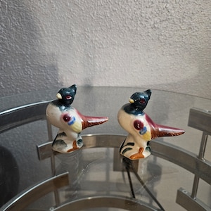 Vintage Pheasant Salt and Pepper Shaker Set Made in Japan/Pheasant Shaker Set/Bird Salt and Pepper Shaker