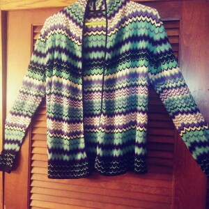 90s Geometric Knit Sweater by Chaus/Chaus\Geometric Sweater/Vintage Knit Sweater/Sweater/Knit Sweater/Multi Color Sweater/Vintage Sweater