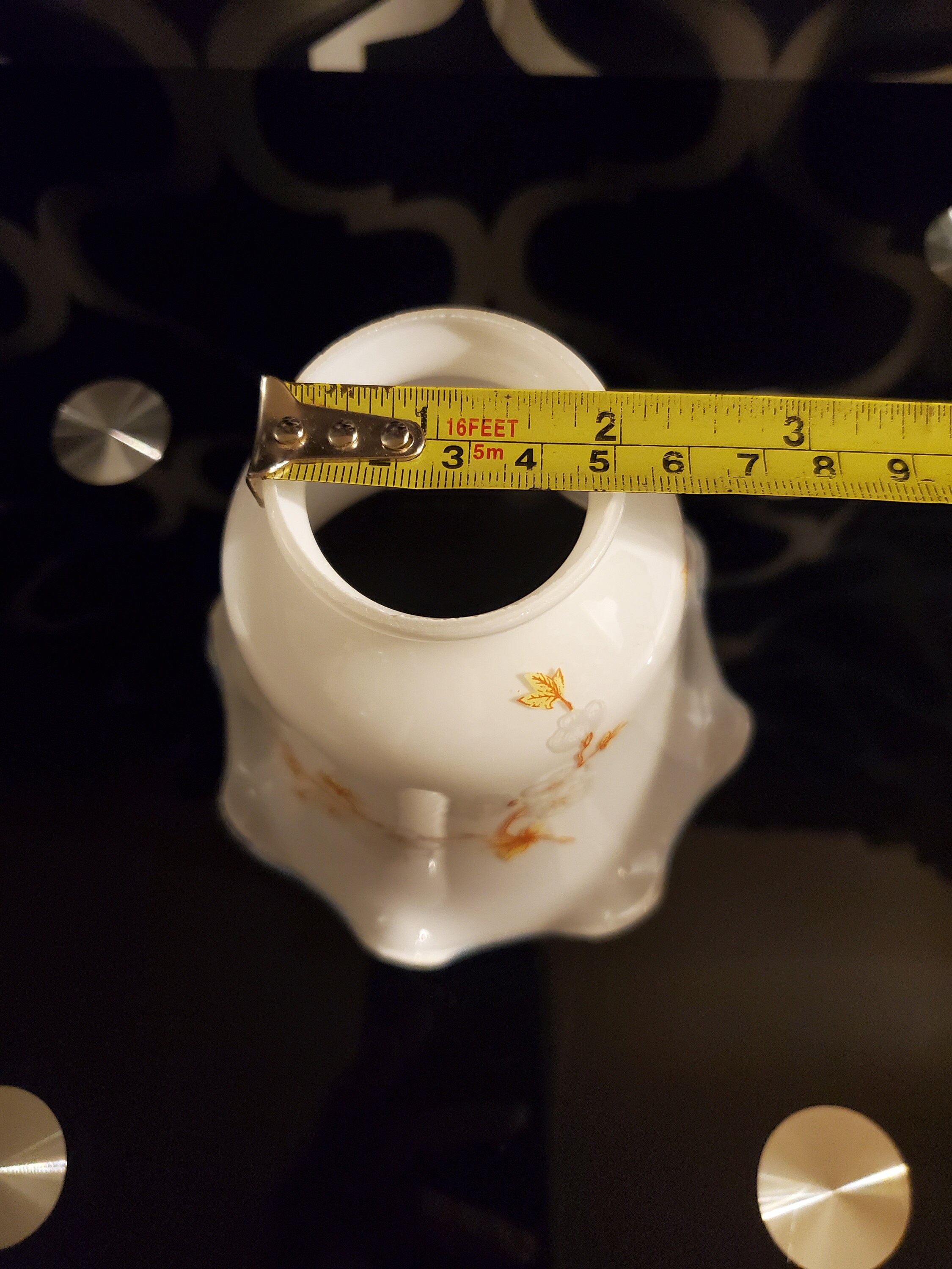 Vintage Glass Floral Ceiling Fan Lamp Shade/glass Lamp Etsy