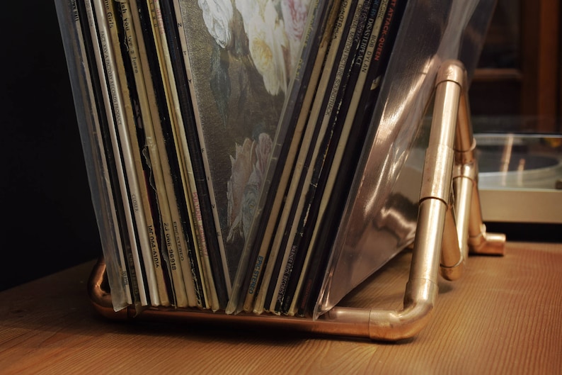 The Alpha Eurocent copper LP storage rack image 2