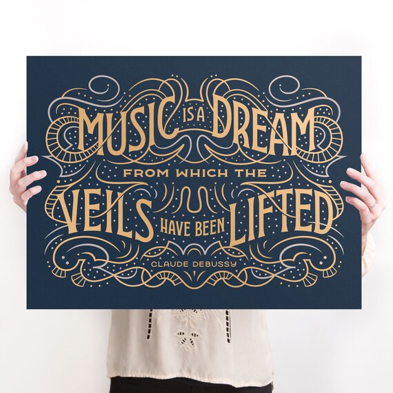 Musique De Claude Debussy Est Une Impression Decran Citation Etsy