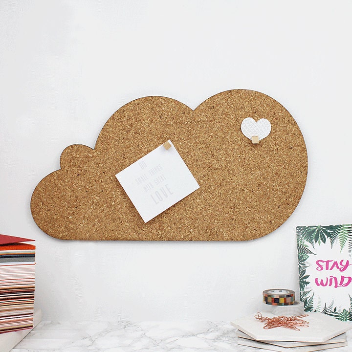 Cloud Memo Board - Cork Pin Notice Cloud Board