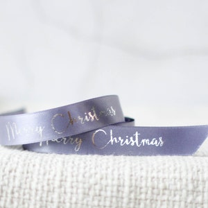 Merry Christmas Ribbon -  Traditional Ribbon for Christmas - Small Ribbon - Festive ribbon - Christmas present ribbon - Christmas ribbon