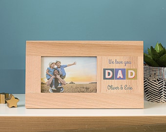 Personalised Photo Frame - Personalised DAD Picture Frame - Fathers Day Gift - Message Photo Frame - Gift For Dad - Daddy And Me Picture