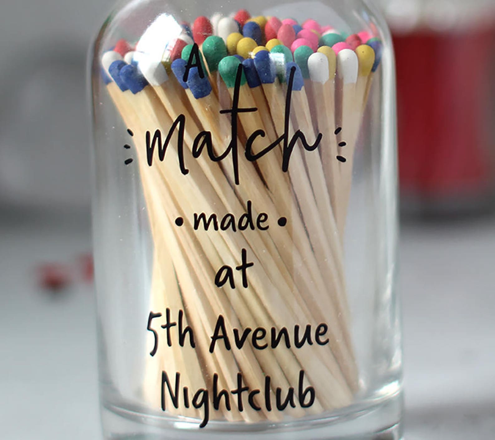 Bottle of Matches Matches in A Bottle Personalised Bottle Etsy