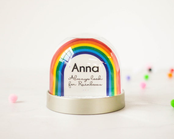 snow globe christening gift