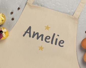 Personalised Childs Apron - Kids Baking Apron - Baking Gift Idea - Birthday Gift Idea - Bakers Apron - Gift For A Chef - Custom Apron
