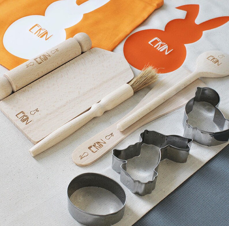 Personalised Childrens Baking Set Baking Utensils Engraved Etsy