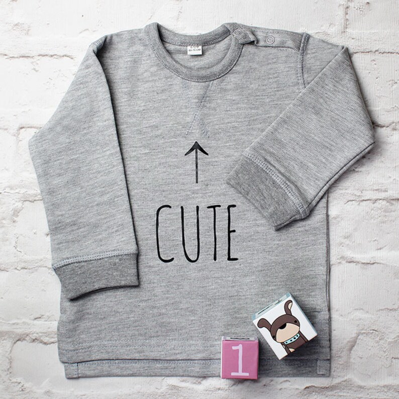 Child's Motif Jumper Cute Sweatshirt Slogan Jumper Cute Sweater Baby Sweatshirt Child Sweatshirt Cute Sweatshirt Kidswear image 1