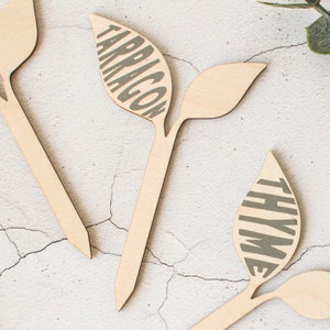 Etiquetas de hierbas Etiqueta de jardín Conjunto de tres | Etsy