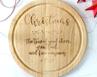 Cadeau de planche à découper de Noël - Planche à découper - Cadeau de Noël - Planche à fromage - Planche à pain - Vaisselle de Noël - Scandi Design - Scandi