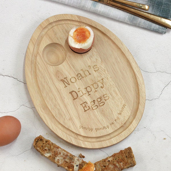 Personalised Egg Breakfast Board - Egg Board - Egg Serving Board - Personalised Serving Board - Egg Cup - Dippy Eggs - Easter Gift