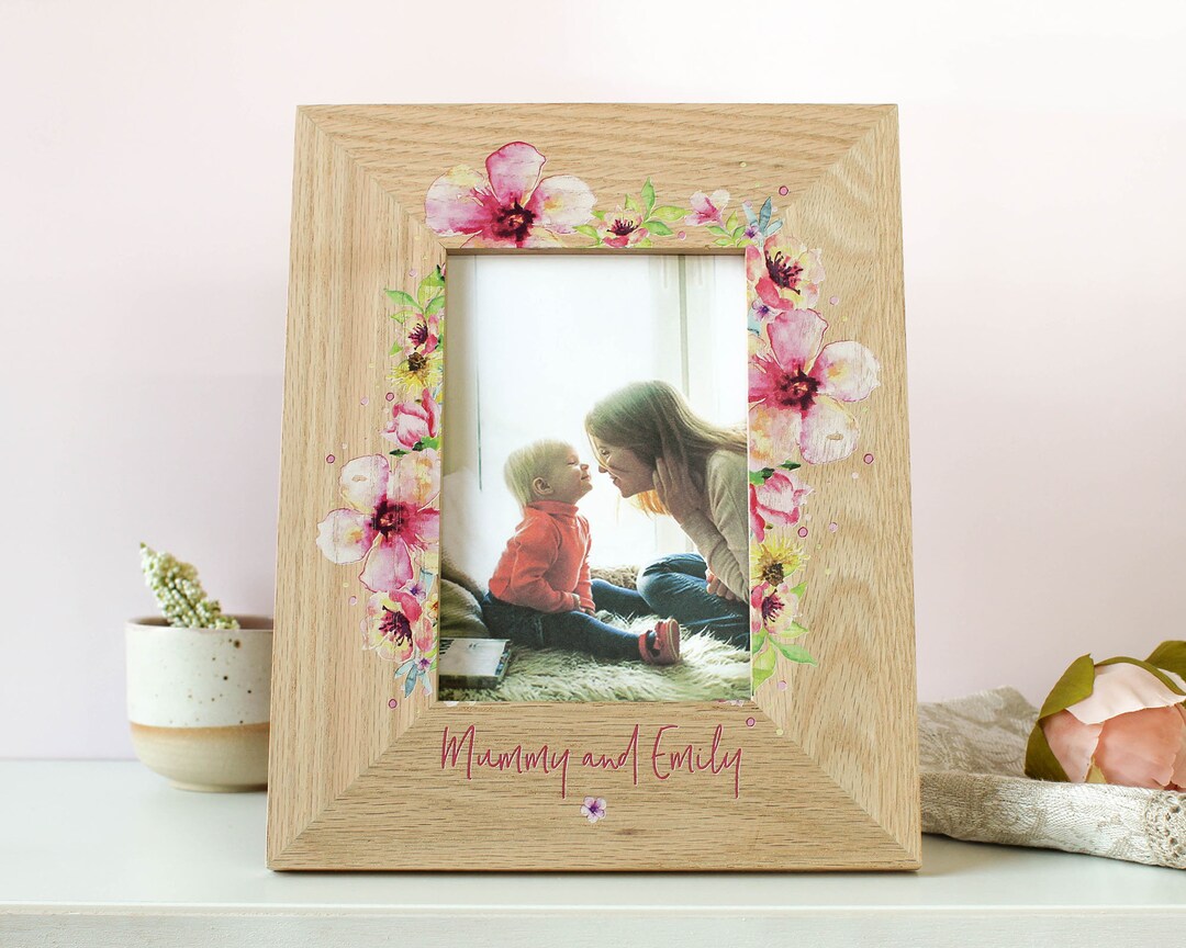Personalised Photo Frame Personalised Mummy and Me Photo Frame Mothers
