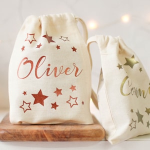 Alternative Christmas Cracker - Personalised Bag - Eco Friendly Cracker - Christmas Decoration - Christmas Place Setting - Cracker Bag