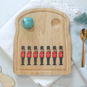 Toast Board for eggs and soldiers Toast Board Egg Serving Board Egg Cup Dippy Eggs Fathers Day Gift Soldiers Toast Board image 3