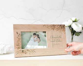 Personalised Photo Frame - Personalised Wedding Picture Frame - Personalised Frame - Message Photo Frame - Wedding Gift Idea - Gift Idea