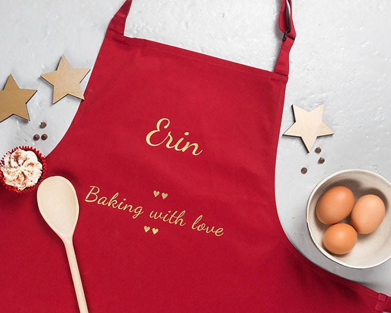 Personalised Apron Apron Baking Gifts Birthday Gift Idea Mothers Day Baking Supply Custom Personalised Personalized Apron image 5