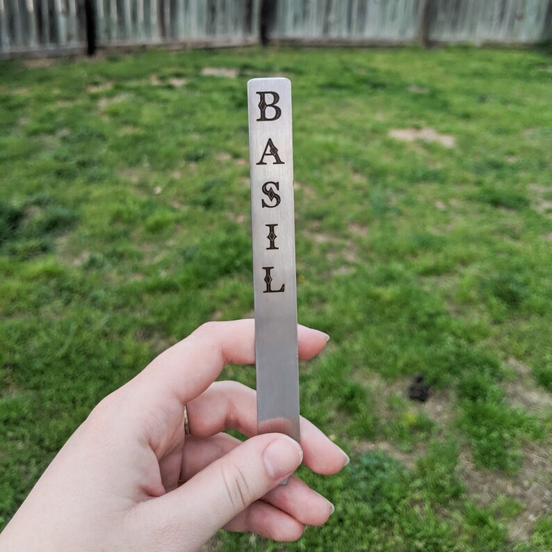 Custom Engraved Plant Stakes Personalized Garden Stakes Etsy