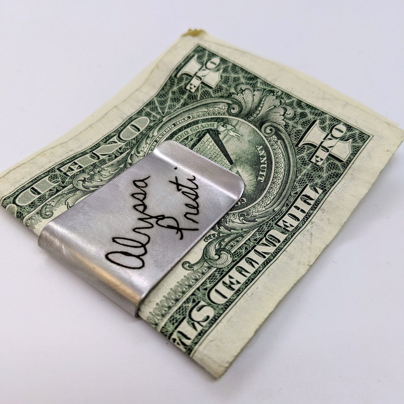 Personalized Money Clip Personalized Gift for Dad Steel Etsy