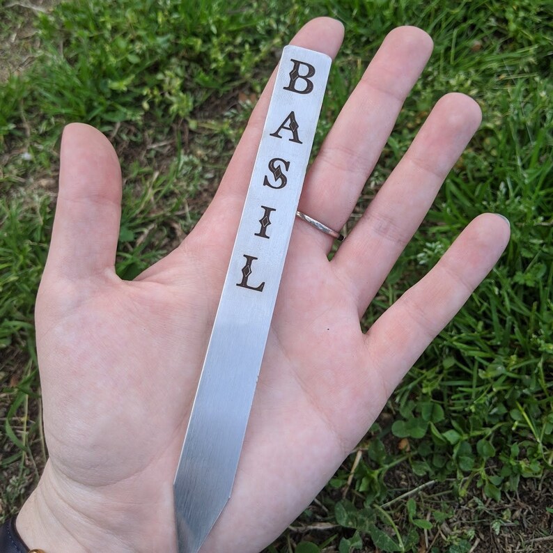 Custom Engraved Plant Stakes Personalized Garden Stakes Etsy