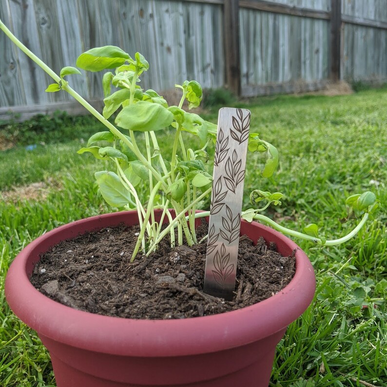 Custom Engraved Plant Stakes Personalized Garden Stakes Etsy