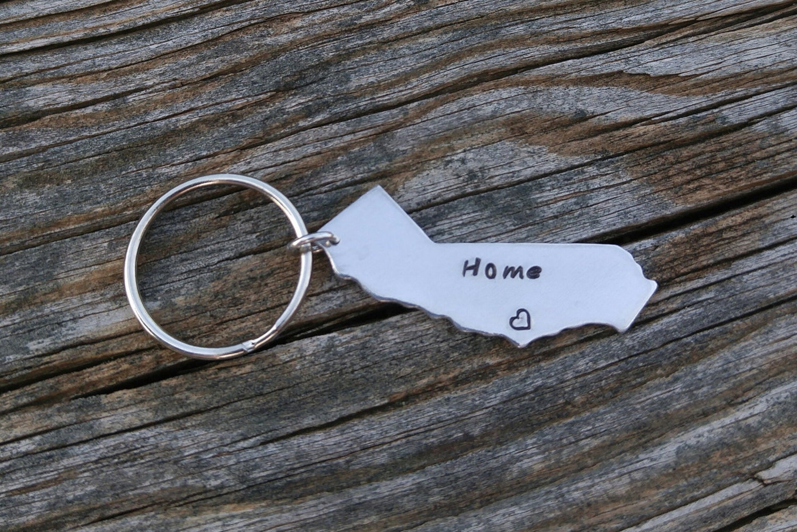 Personalized California Keychain Custom Map Keychain Etsy
